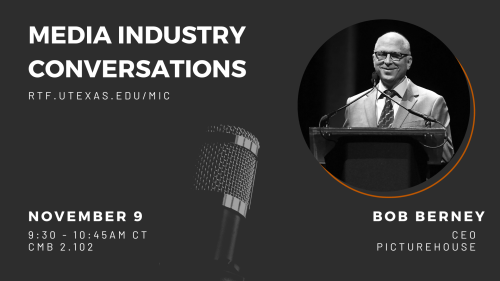Bob Berney, CEO of Picturehouse, MIC, 9:30am - 10:45am, November 9, CMB 2.102