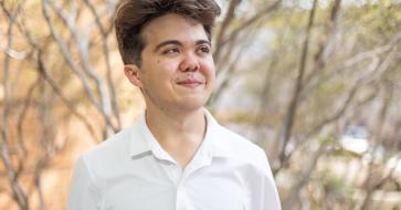 A portrait of RTF student Gregory Weston