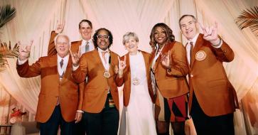 Group photo at the 2025 Texas Exes Distinguished Alumnus Awards