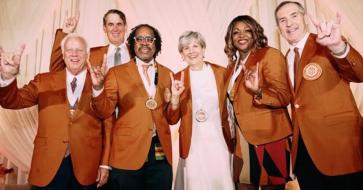 Texas Exes group having fun