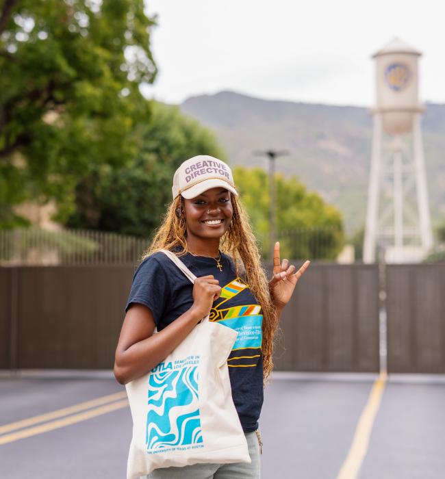 student at warner brothers studio