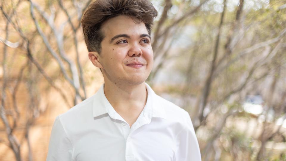 A portrait of RTF student Gregory Weston