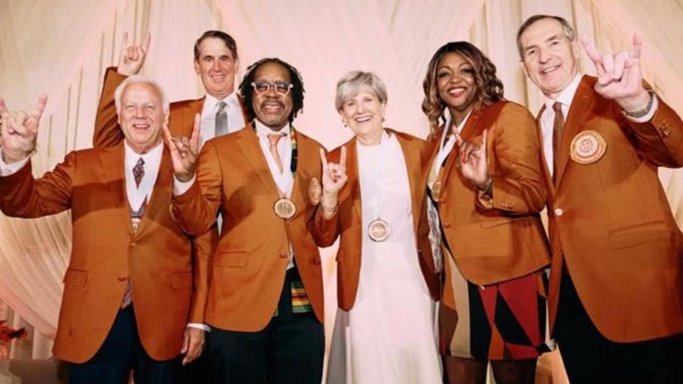 Texas Exes group having fun
