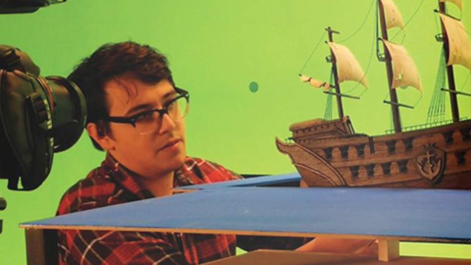 Department of Radio-Television-Film faculty members Ben Bays and Deepak Chetty worked with College of Fine Arts lecturers for the course, “Practical Special Effects.” 