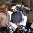 Miguel Alvarez and Sebastian Valdivieso on set of short film "Piojo."