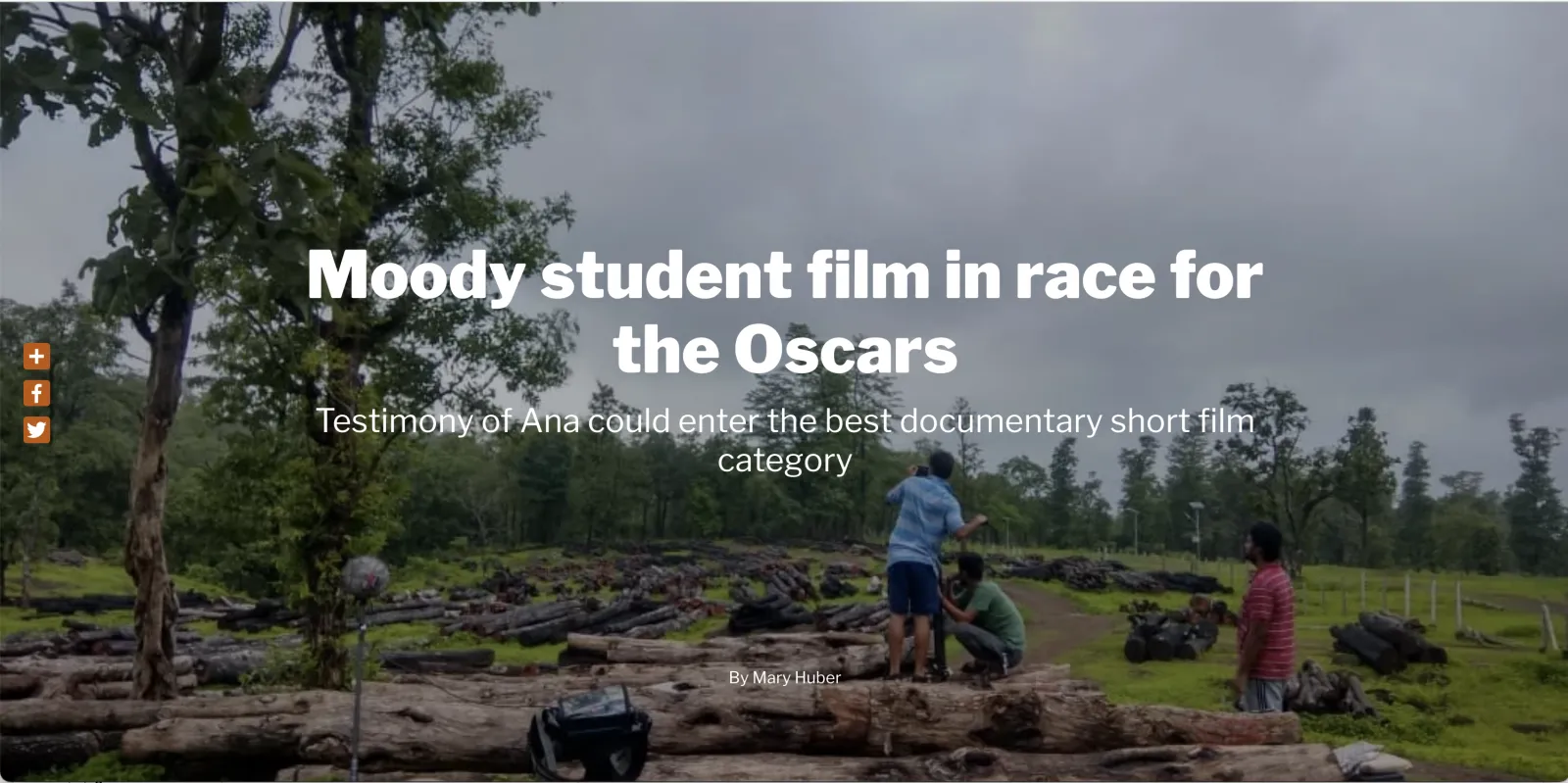 Testimony of Ana moody student film in race for the Oscars