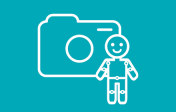 RTF blue camera smiley face icon