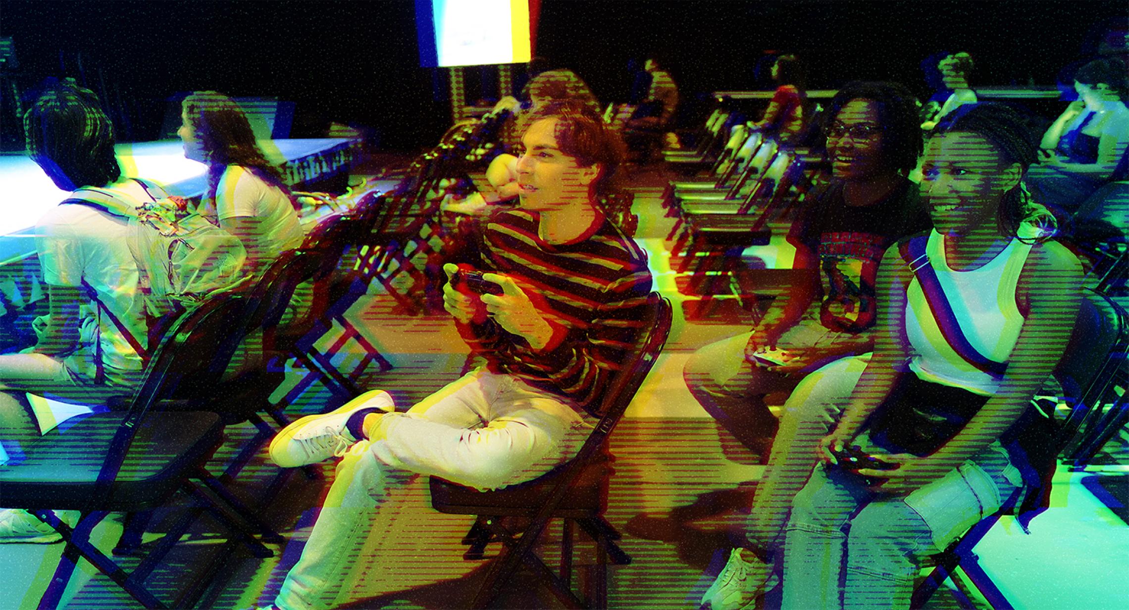 students enjoying the symposium