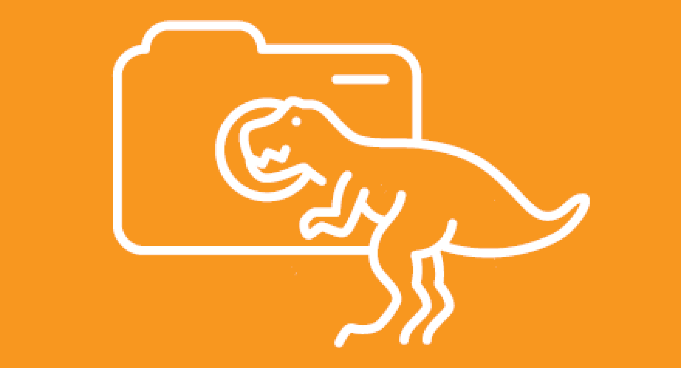 RTF orange dinosaur icon