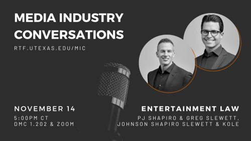 Entertainment Law Zoom Webinar November 14, 2022 5:00pm CT