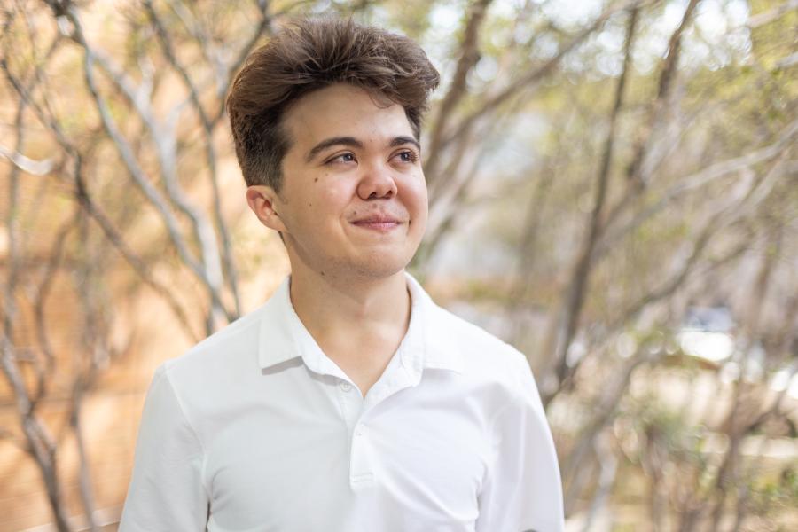 A portrait of RTF student Gregory Weston