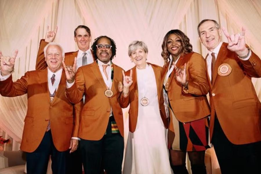 Texas Exes group having fun