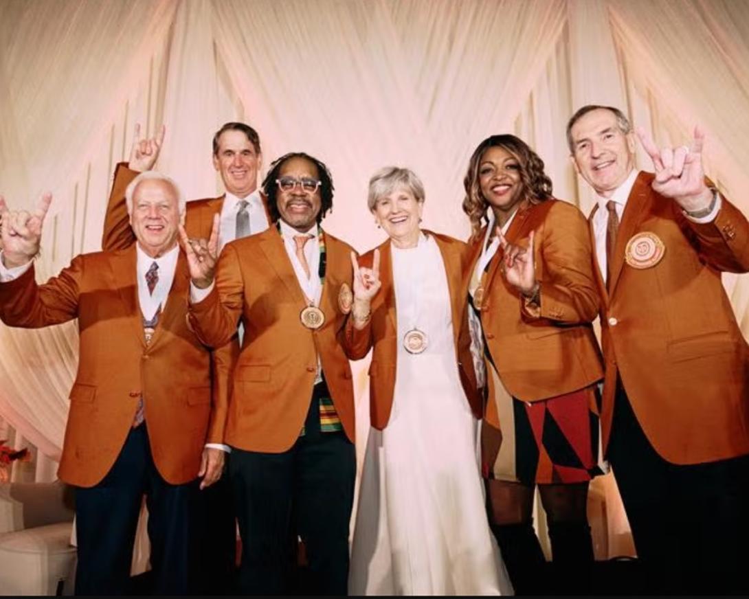 Texas Exes group having fun