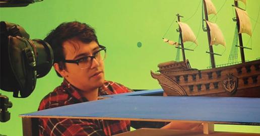 Department of Radio-Television-Film faculty members Ben Bays and Deepak Chetty worked with College of Fine Arts lecturers for the course, “Practical Special Effects.” 